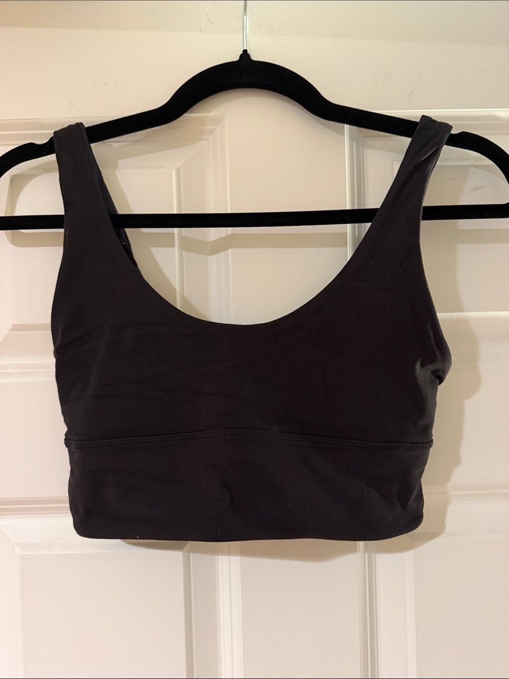 Black Scoop Neck Bralette Reversible (Black and camo) - Women